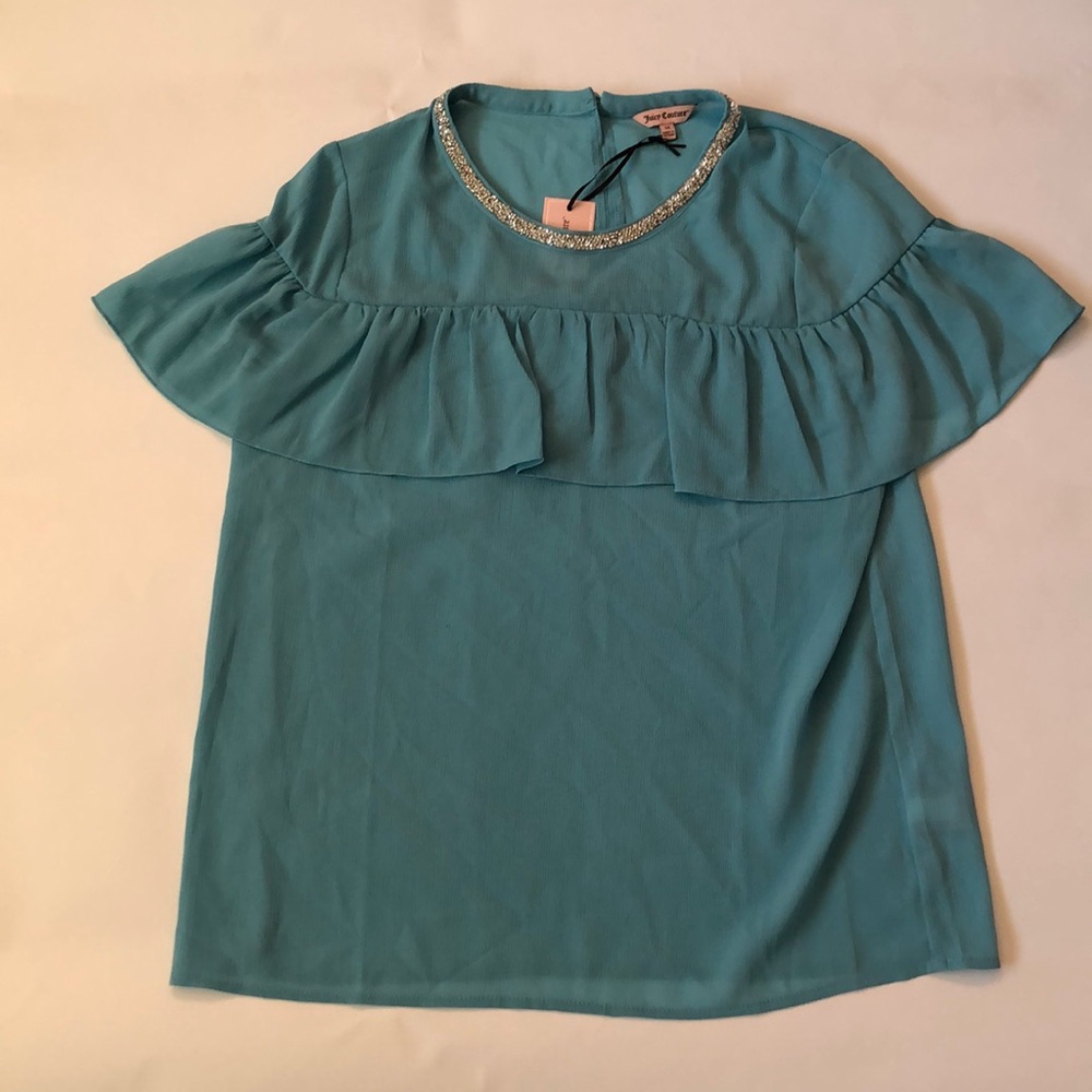 NWT Juicy Couture Turquoise Shortsleeved Size M